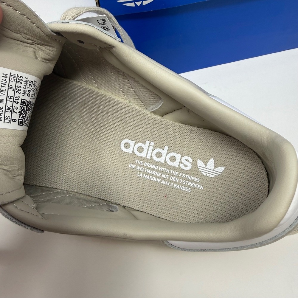 Adidas Samba OG Wonder Taupe White Gum Leather Sneakers JR0883 Mens 8 NEW - Picture 7 of 9